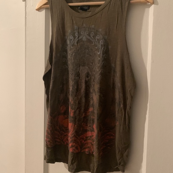 Yoga Lucky brand elephant Ganesh muscle tee tank - small - Picture 2 of 6